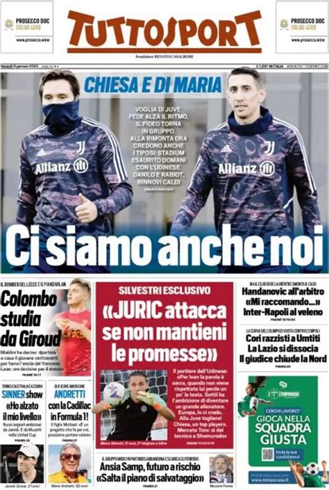 Today S Papers Milan Warn Napoli In Title Race Allegri Miracles At