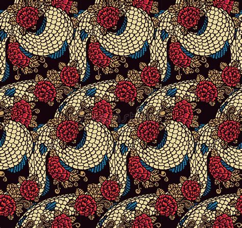 Chinese Silk Dragons Texture Stock Illustrations 17 Chinese Silk