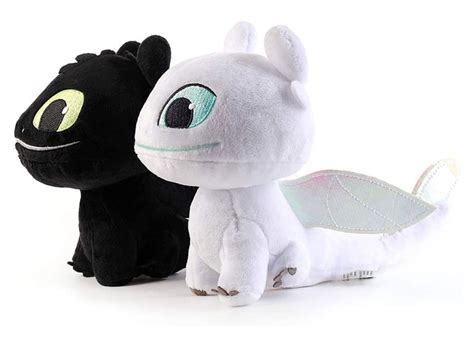 How to Train Your Dragon - Light Fury and Toothless Plush Toy Set