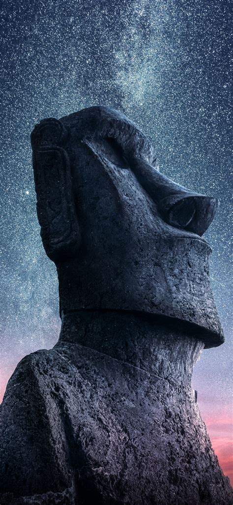 Moai statue Wallpaper 4K, Easter Island