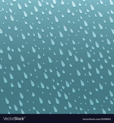 Seamless Colorful Rain Drops Pattern Background Vector Image