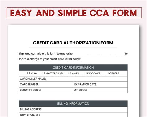 5 Credit Card Authorization Form Templates Formats Examples In Word