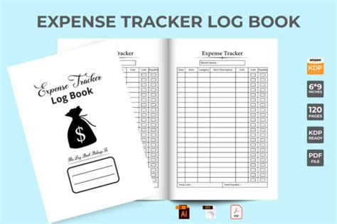 Expense Tracker Kdp Interior Logbook Graphic By Iftidigital Creative