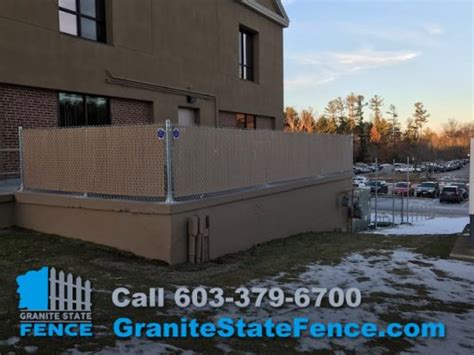 Chain Link Fence Privacy Slats Commercial Fencing In Derry Nh