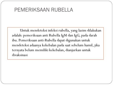 INFEKSI YANG MENYERTAI KEHAMILAN DAN PERSALINAN (RUBELLA) - ppt download