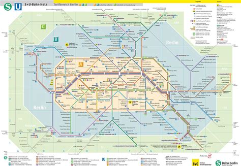 Berlin Carte De Transport Berlin Plan Des Transports Publics Allemagne