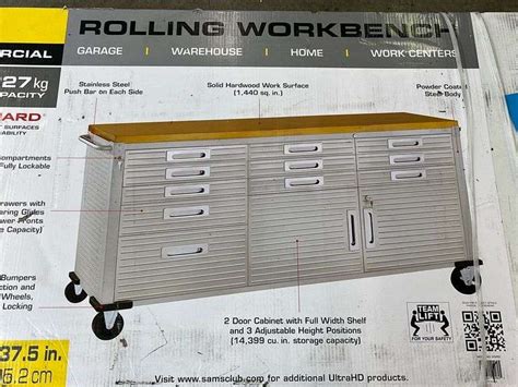 Seville Classics Rolling Workbench In Boxes Earl S Auction Company