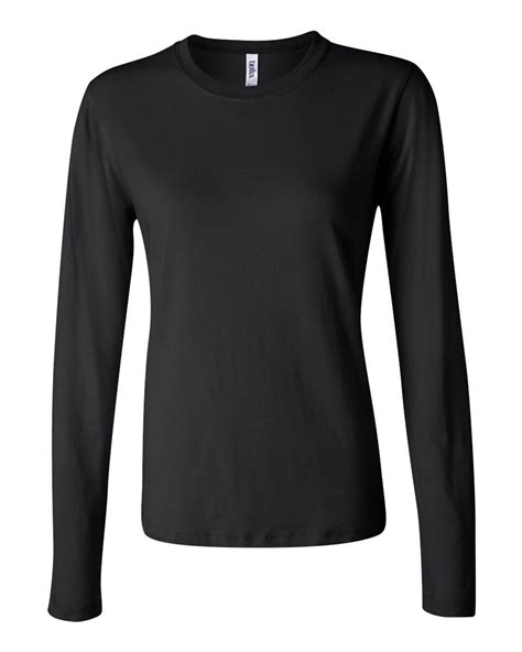 Bella Canvas 6500 Women S Long Sleeve Crewneck Jersey T Shirt