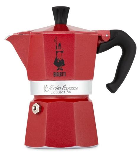 Bialetti Espressokocher Moka Express Red Kochform