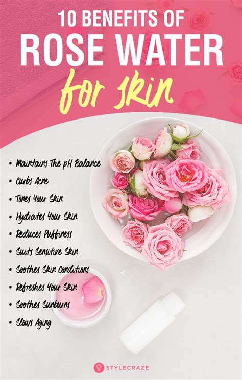 Rose Water For Skin Benefits How To Use And Side Effects Rose