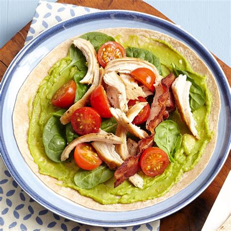 Chicken Avocado BLT Wrap Recipe - EatingWell