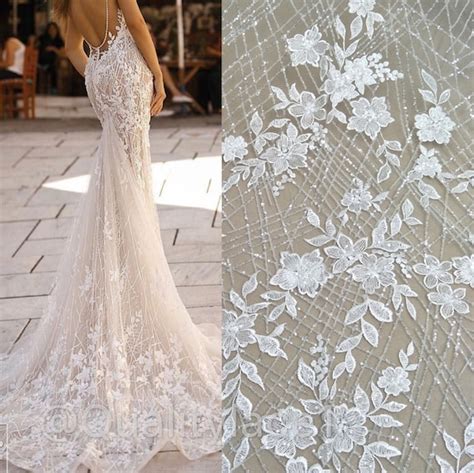 White Bridal Lace Fabric