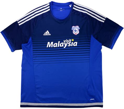 Cardiff City Away Football Shirt 2018 2019 Sponsored By Visit Malaysia