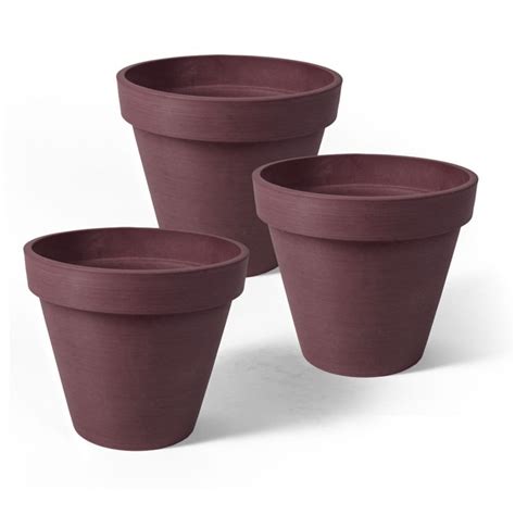 Algreen Products Valencia Planter Round Banded Planter 4 25 In Diameter By 4 In H Spun