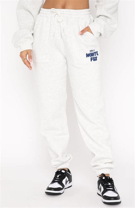 Offstage Sweatpants Mineral Grey White Fox Boutique