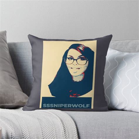 Sssniperwolf Pillows Sssniperwolf Boyfriend Throw Pillow Rb1207