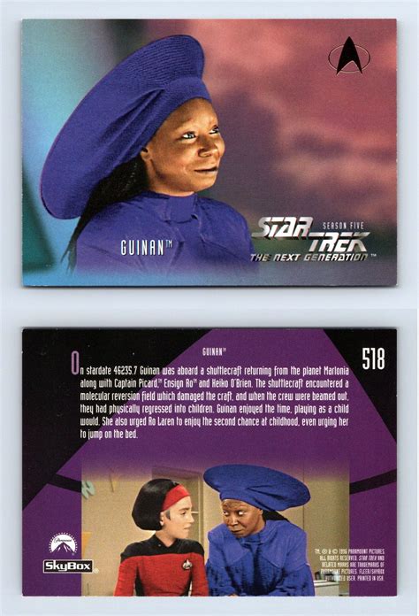 Guinan 518 Star Trek Next Generation Season 5 Skybox 1996 Card