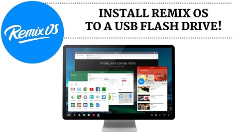 How To Install Remix OS To A USB Flash Drive Quick Review YouTube