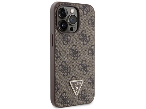 Guess G Monogram Iphone Pro Max Koord Hoesje Bruin