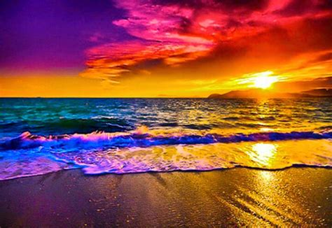 Beach Sunset Rainbow Wallpapers - Wallpaper Cave