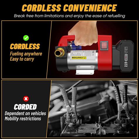 Fuel Transfer Pump Battery Powered 21v Dc Cordless Diesel Transfer