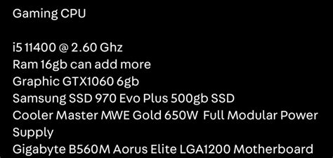 Gaming Cpu Computers And Tech Desktops On Carousell