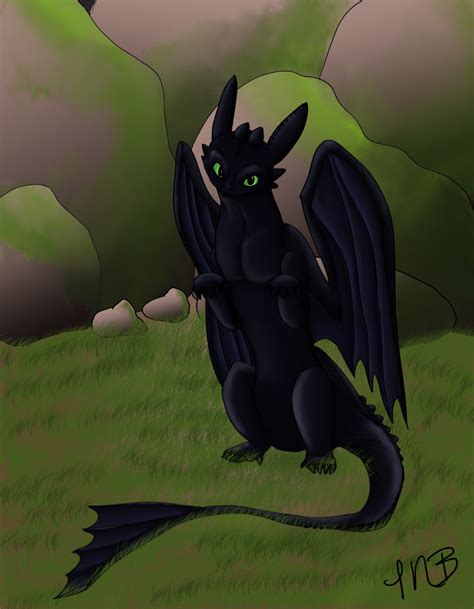 Toothless Night Fury by DairuAnubis on DeviantArt