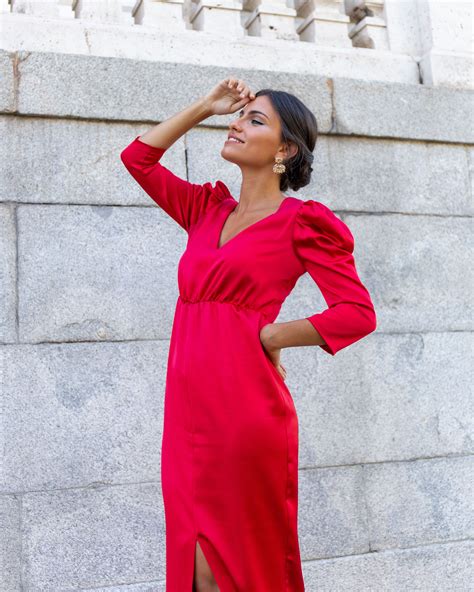 Vestido Rojo Invitada Boda OFF 77 Concordehotels Tr