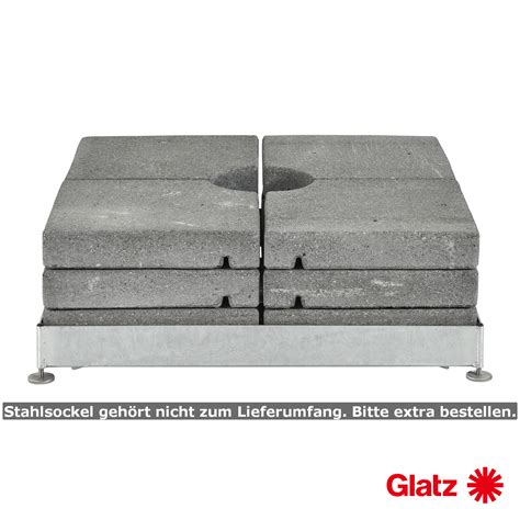 Glatz Betonelement Set 4 X 65kg 8 X 48kg 48 3x48 3x9 4 12 6cm