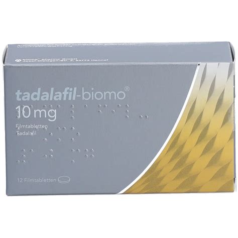 Tadalafil Biomo 10 Mg Filmtabletten 12 St Mit Dem E Rezept Kaufen