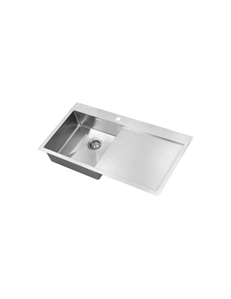 Zen15 5 I F Bbr L Stainless Steel 1 2mm Thick 1 0 Bowl Handed Handmade Sink And Drainer