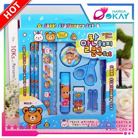 Jual HO Paket Alat Tulis Set 8in1 Stationery Set Study Set Anak