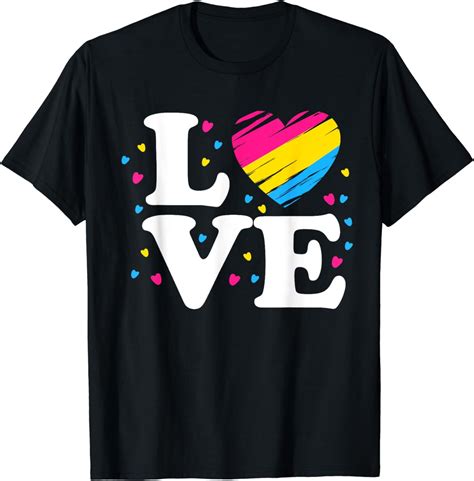 Pan Pride Month Flag Love Pansexual T Shirt