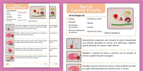 Lavoretto Fiori Di Carta Festa Della Mamma Twinkl