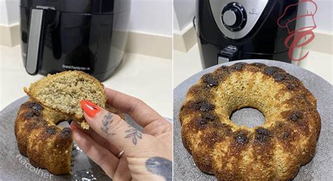 Bolo De Banana Na Airfryer Nacolher