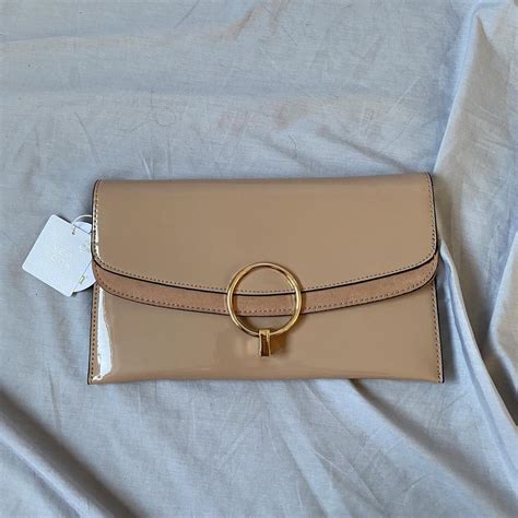 New Look Nude Clutch Bag Brand New Still With Depop