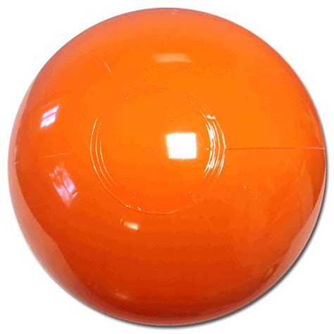 Beach Balls from Small to Giants - 9-Inch Solid Orange Beach Balls