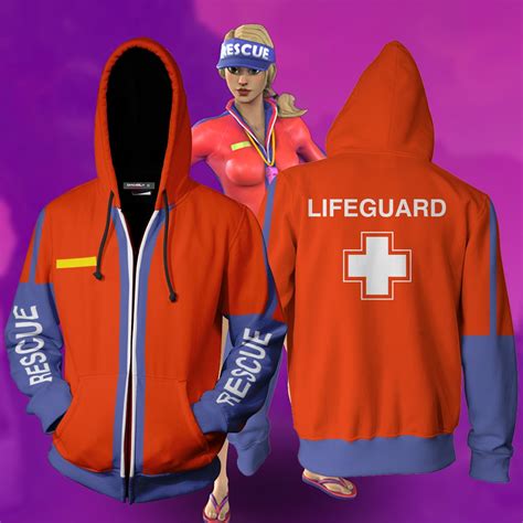 Fortnite Sun Strider Cosplay Zip Up Hoodie Jacket Moveekbuddyshop