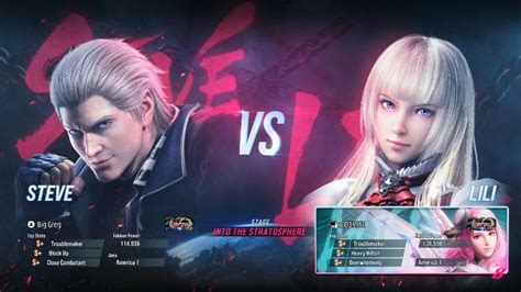 Tekken Steve Fox Biggreg Vs Lilli X D Mise Youtube