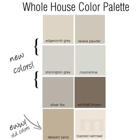 The Different Shades Of Paint That Can Be Used To Create A House Color