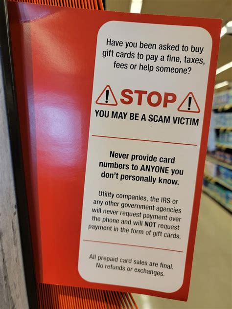 This Scam Warning On The Display For T Cards At My Local Grocery Store Rmildlyinteresting