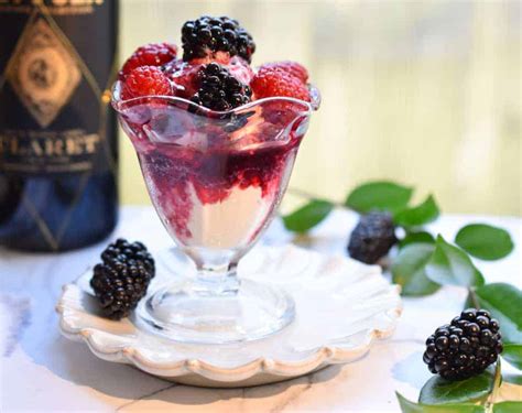 Red Wine Sauce With Berries Encharted Cook