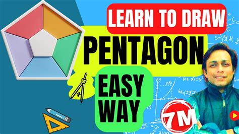 How To Construct A Pentagon Perfectly Draw A Pentagon Step By Step