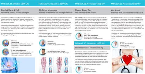 Patientenforum im Herbst Winter 2023 Klinikum Hann Münden