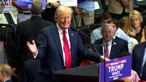 Trump Makes First Rally Appearance After Assassination Attempt With Jd