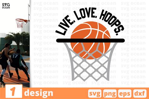 1 Live Love Hoops Basketball Quote Cricut Svg By Svgocean Thehungryjpeg