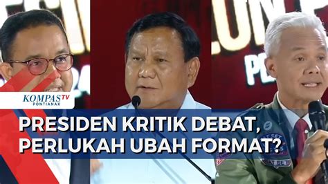 Polemik Jokowi Kritik Cawe Cawe Format Debat Capres Anies Ganjar