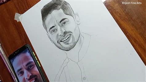 How To Draw Suryakumar Yadav Suryakumar Yadav Drawing Step By Step