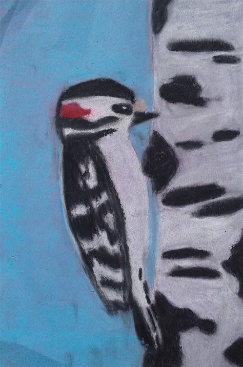 a faithful attempt: Oil Pastel Birds