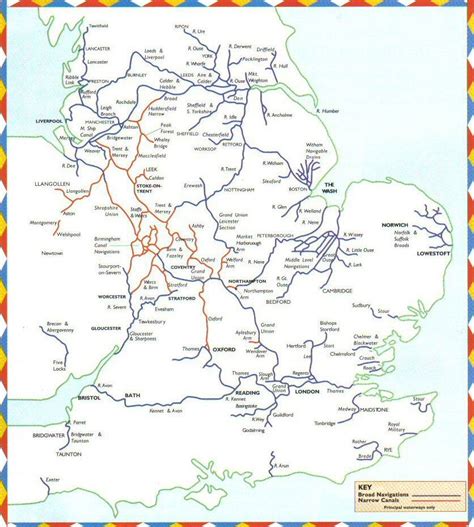 √ Map Of Uk Canals Network